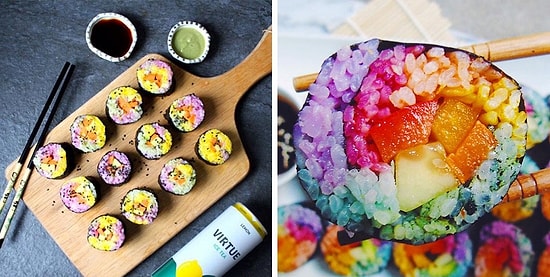 Радужные суши: еще один яркий тренд цвета радуги