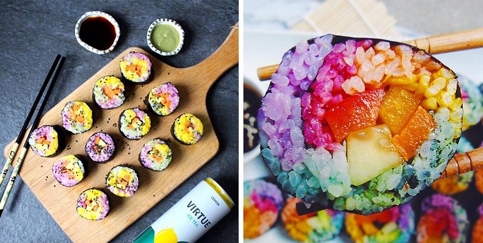 Радужные суши: еще один яркий тренд цвета радуги