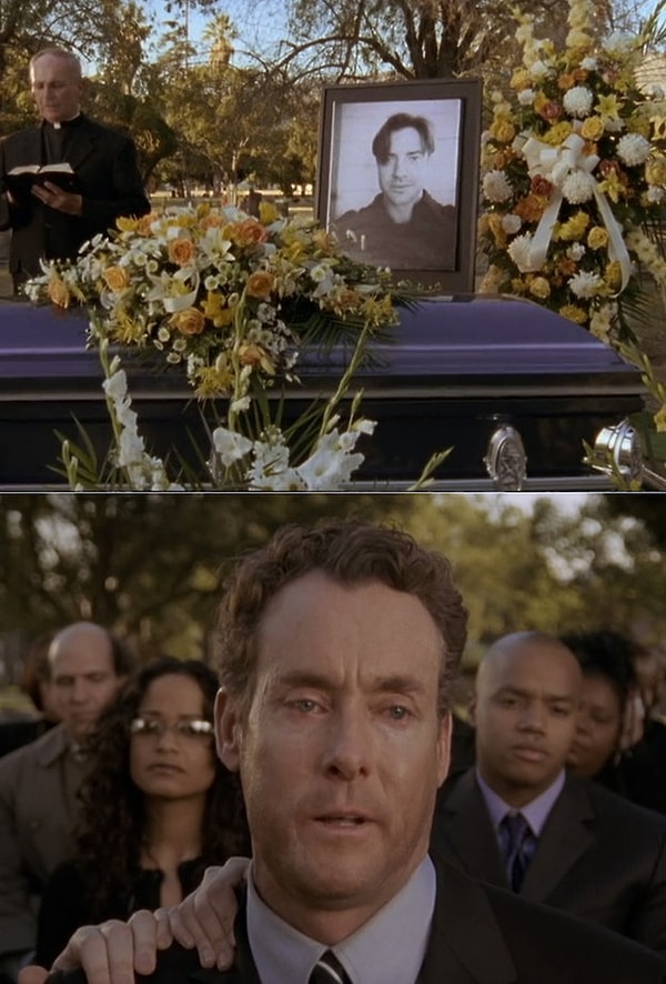 2. А потом он, наконец, понимает, где находится, и становится таким грустным