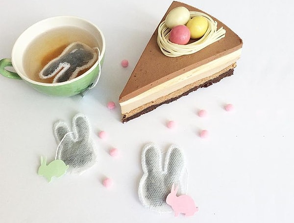 14. Чайные пакетики в форме заячьей головы