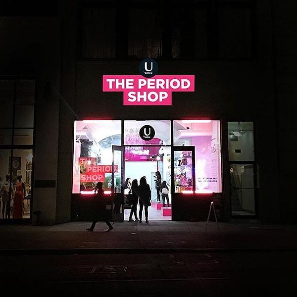 Dünyanın ilk regl mağazası, New York'ta 5. Cadde üzerinde açıldı.