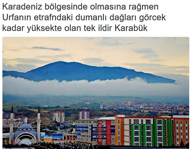30. Urfa'nın etrafı Karabük Üniversitesi aman aman.