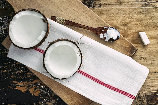 You can use coconut oil as a substitute for other harmful oils when you are cooking.