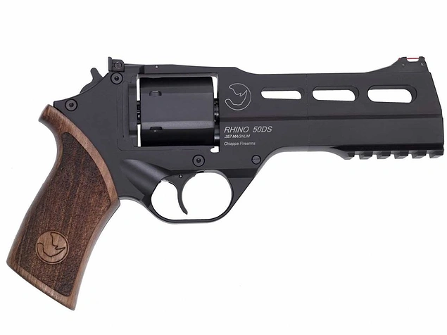 Chiappa Rhino - a revolver that gives back, not up, which increases its accuracy.