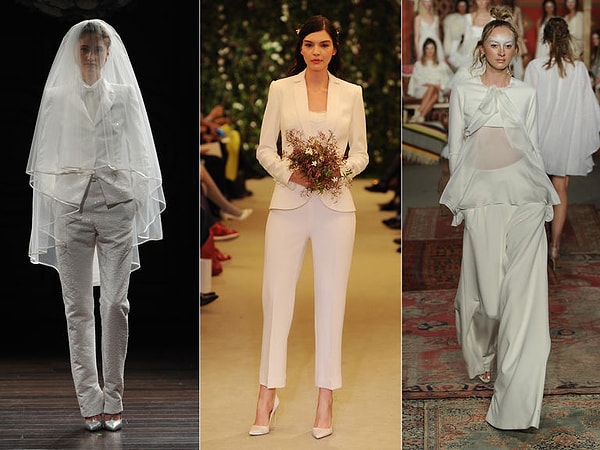 9. Платье-костюм. Для деловых женщин и тех, кто не мечтал о пышных белых юбках.