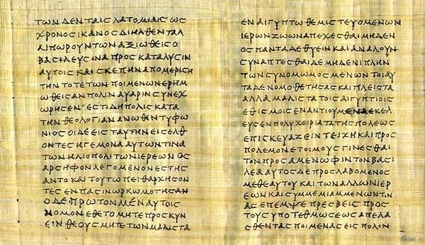 Metin orijin olarak Yunanca yazıldı. Yani içindeki bütün rakamlar, İbranice’de de olduğu gibi kelimelerle ifade ediliyordu.