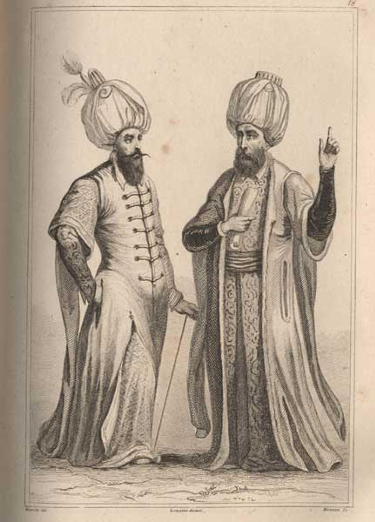 Турецкий костюм Османской империи 18 век