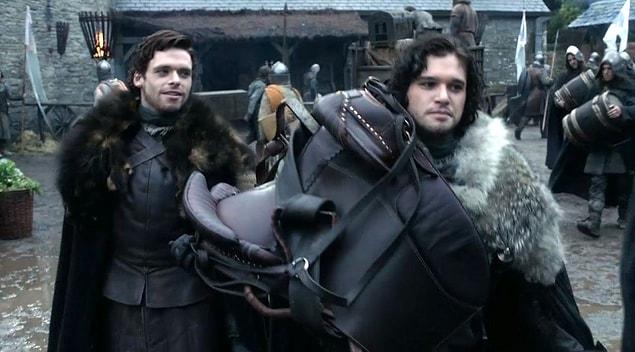 1. In the books, Robb Stark and Jon Snow's last words were their wolves' names.