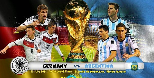 12. 2014 Dünya Kupası Finali / Almanya - Arjantin / 3.350 $