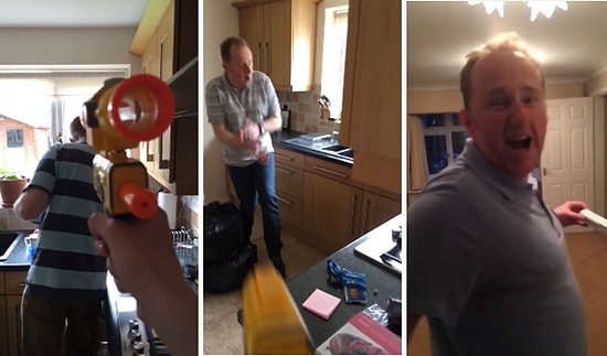 Babasını Her Gün Nerf Silahı ile Vuran Hayırsız Evlat ve Babanın Tepkileri