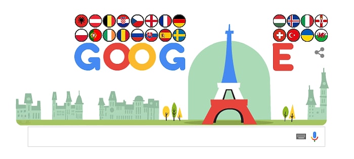 Google'dan EURO 2016 Doodle'ı