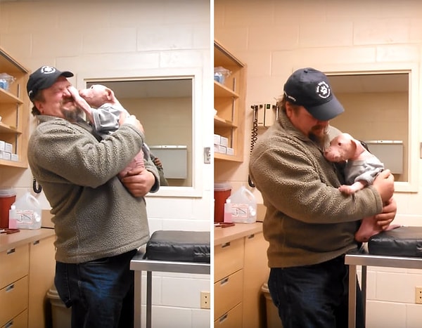 2. Щенок страдал от серьезного демодикоза, но его спаситель, Джоуи Вагнер не сдавался