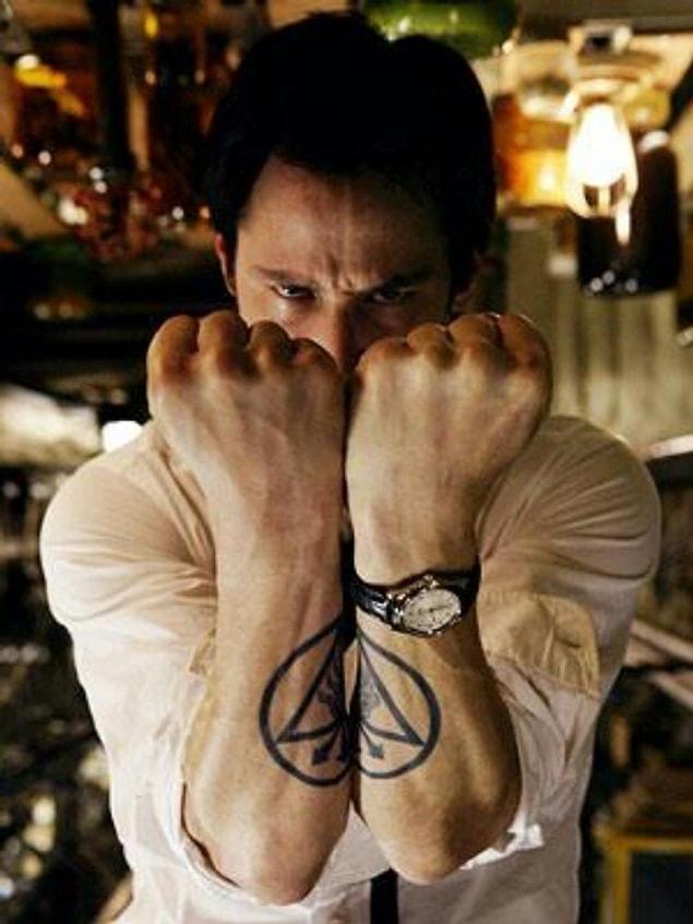 24. Constantine's protection tattoo.