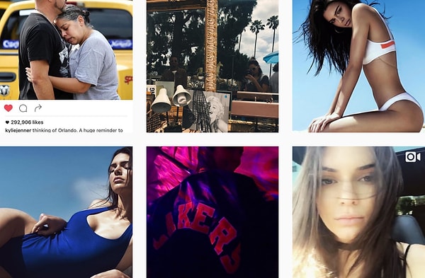 10. Kendal Jenner (@kendalljenner) - 59.1 миллионов подписчиков.