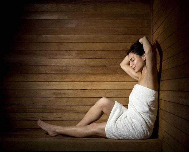 28. Spending too much time in the sauna.