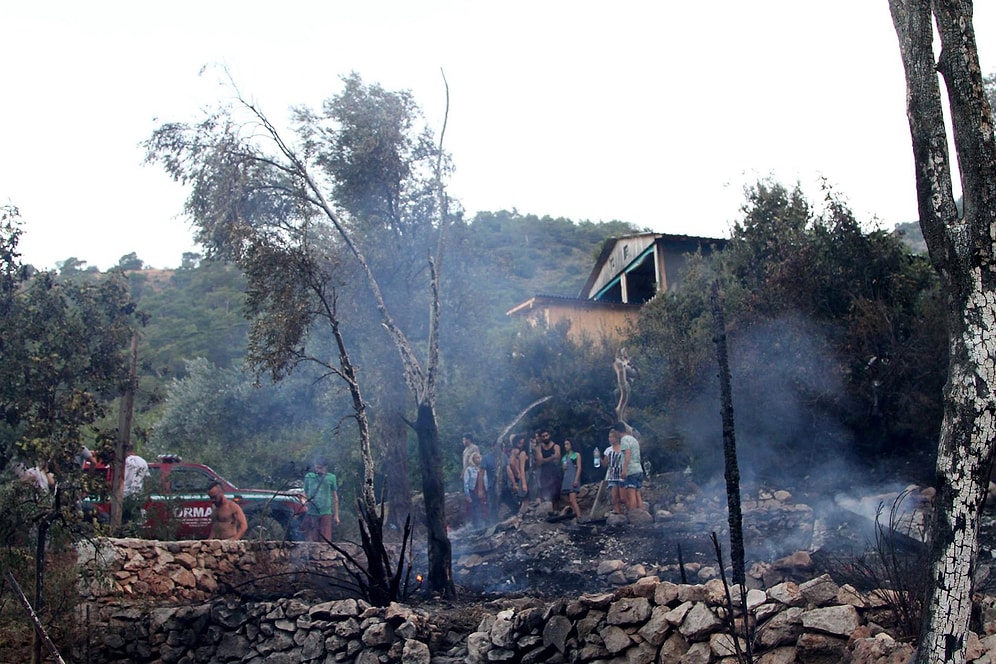 Kabak Koyu'nda Yangın: 19 Bungalov Kül Oldu
