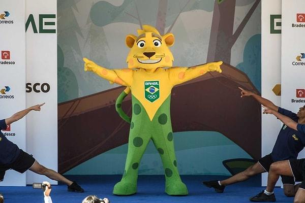 Brezilya olimpiyat takımının maskotu ise Ginga isimli gülümseyen sarı bir jaguar