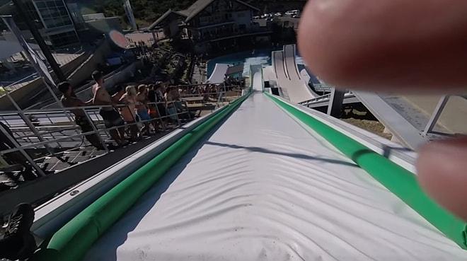İnsanlar Nasıl Eğleneceğini İyi Biliyor: Kayakla Atlama Pisti Slip 'N Slide Parkuruna Çevrildi