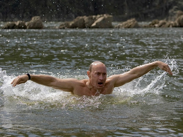 We are talking about a man who swims in freezing Siberian lakes for fun.