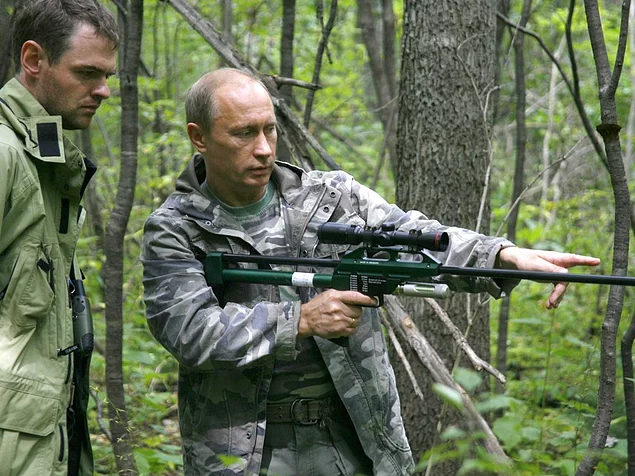 In 2008, Putin went on a tiger hunt in the Russian far-east as part of a scientific expedition.