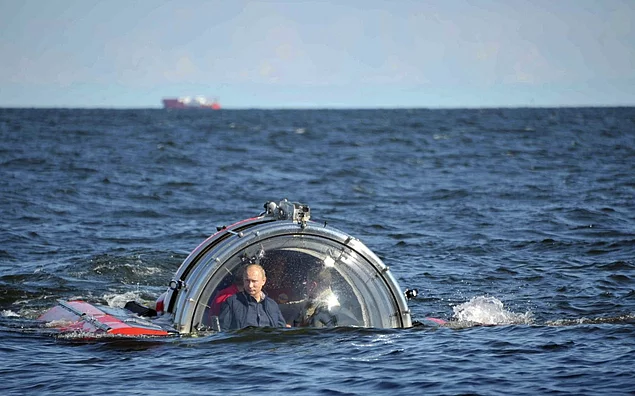 He even goes below the water on expeditions to see some of Russia's historical shipwrecks.