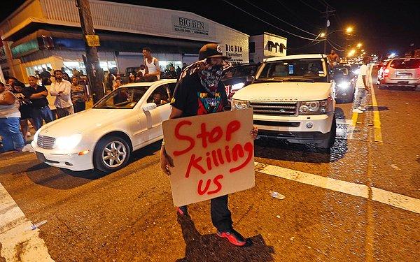 Ölümün ardından Louisiana'da protesto gösterileri