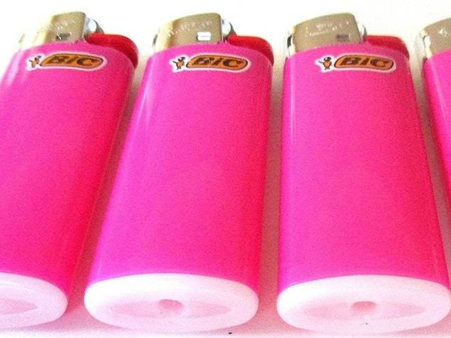 4. Pink lighters because, duh, women?!