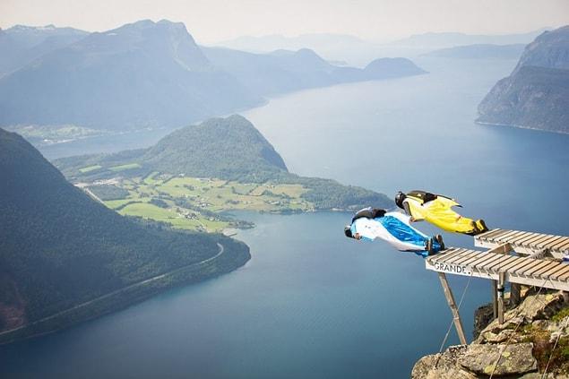 5. Annual base jumping contest in Norway
