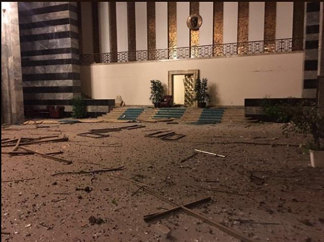 TBMM (Turkish Parliament Building) after the attacks.
