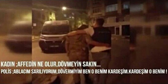 Darbe Girişiminden Geriye Kalan Unutulmayacak Görüntülerden: Polisten Askere Yardım Eli