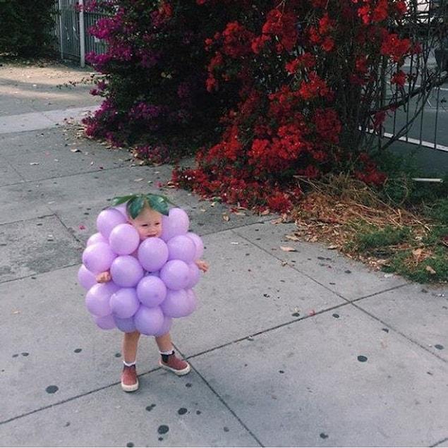 The cutest bunch of grapes.