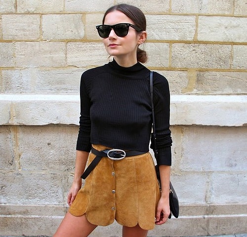 Suede pieces are so hip this season.