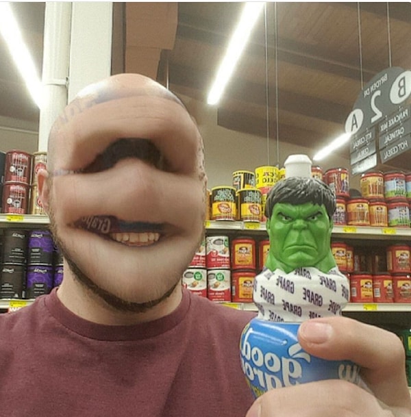 5. Этот мужчина выглядит как очередной злодей, с которым должен справиться Халк