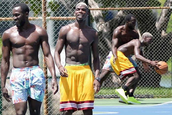 Basketbol Yetenekleri de Parmak Isırtıyor: Pogba'dan Lukaku'ya Muhteşem Blok!