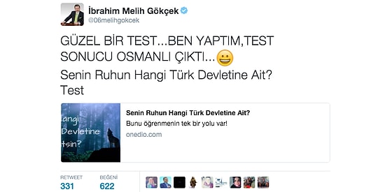 Onedio Testlerinin Aşırı Doğru Olduğunun İspatı 33 Tweet