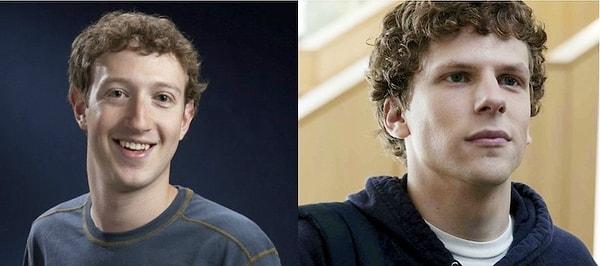 21. Mark Zuckerberg rolünde Jesse Eisenberg - Sosyal Ağ, 2010