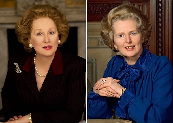 4. Мэрил Стрип в роли Маргарет Тэтчер в фильме "Железная леди"