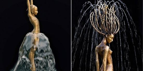 Когда вода и бронза сливаются воедино: волшебные фонтаны