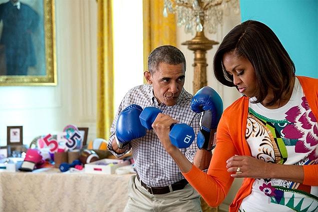 23. Both Barack Obama and the first lady Michelle were active in social responsibility projects.
