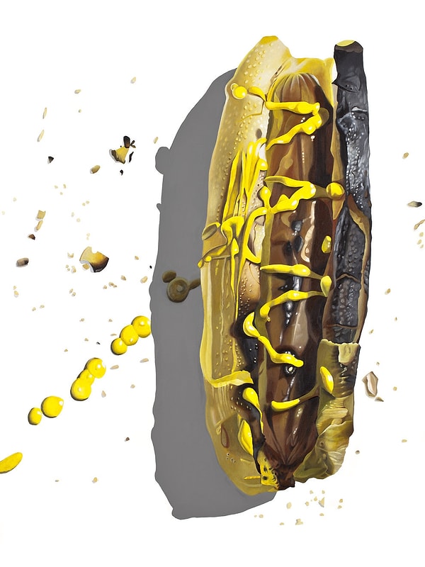 12. Вот эта картина хот-дога, по словам художницы, была по-настоящему сложной.