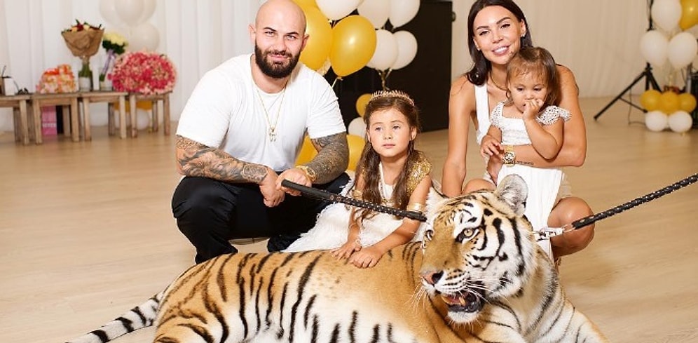 Джиган закатил для дочери царскую вечеринку с живым тигром