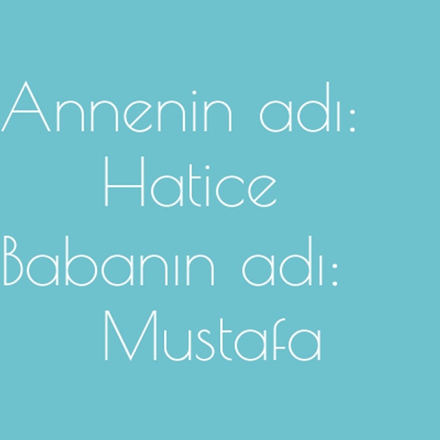 Hatice ve Mustafa!