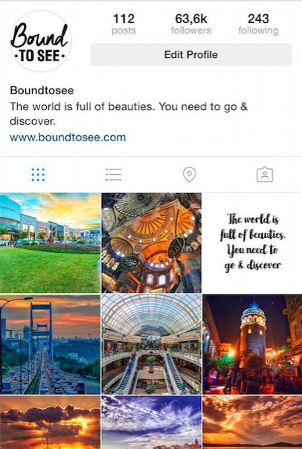 Çektiğiniz fotoğrafları #boundtosee hashtag'iyle paylaşın Boundtosee sizi de mutlaka keşfedecektir...