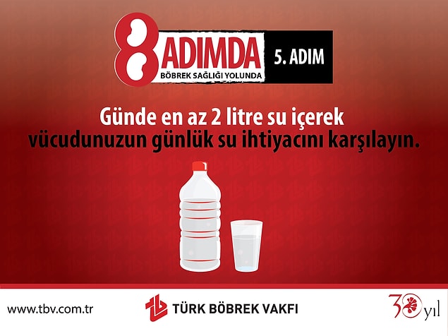 5. Su İçmek, Sağlıklı Böbrekler İçin Atılabilecek En Büyük Adımdır.