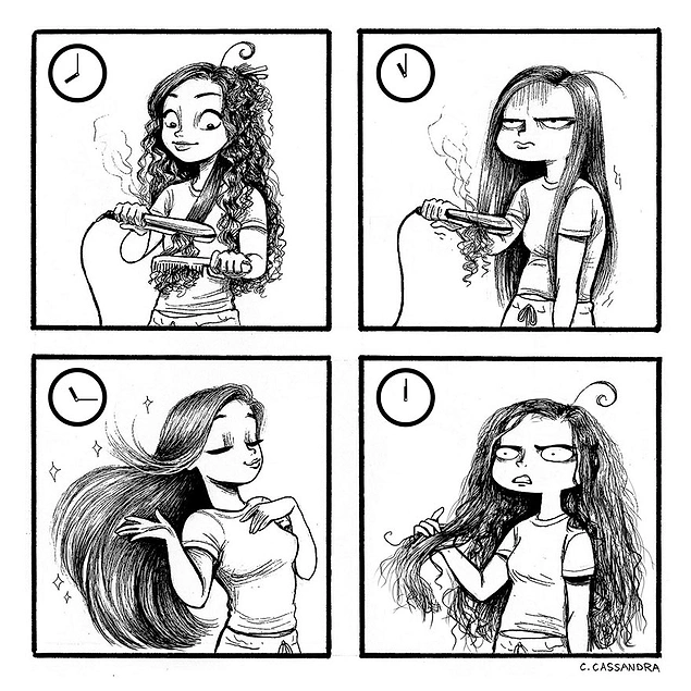 10 проблем всех девушек в забавных иллюстрациях