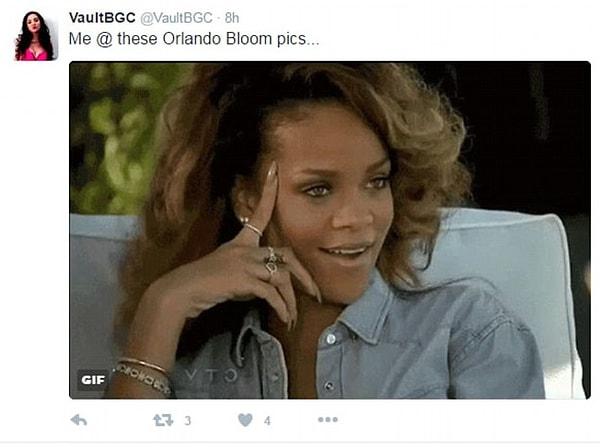 "Orlando Bloom'un fotoğraflarına bakarken ben..."