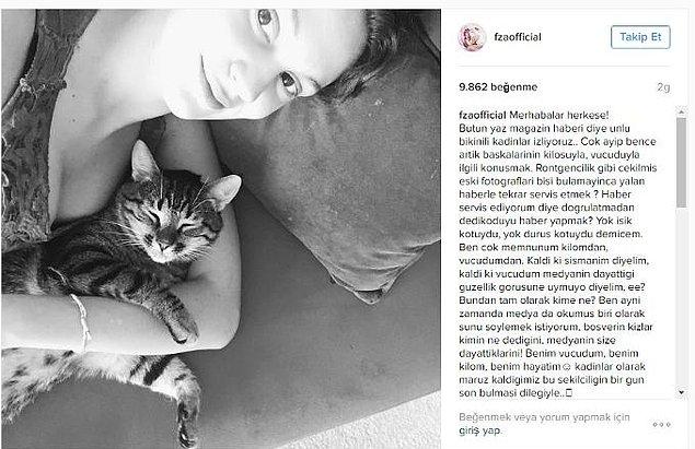 7. Yeni sezonda ekranlara dönecek olan Farah Zeynep Abdullah, hakkında çıkan kilo aldı haberlerine sert bir dille Instagram hesabından yanıt verdi.