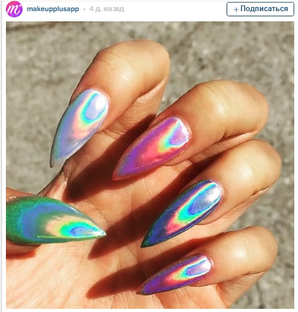 8. И радужных ноготочков...