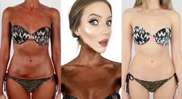 3. Следом за ней появился бьюти-блогер, решивший нанести 100 слоев автозагара