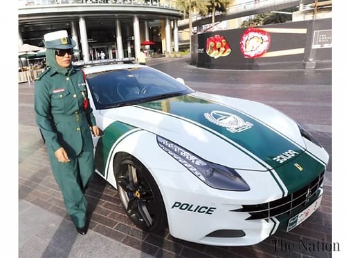 So there is no chance of you running away in a car chase with the police, unless you are from Dubai too, and you own one of those spaceships.